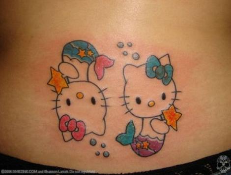 tatuaje-hello-kitty-piscis Tatuaje Hello Kitty piscis