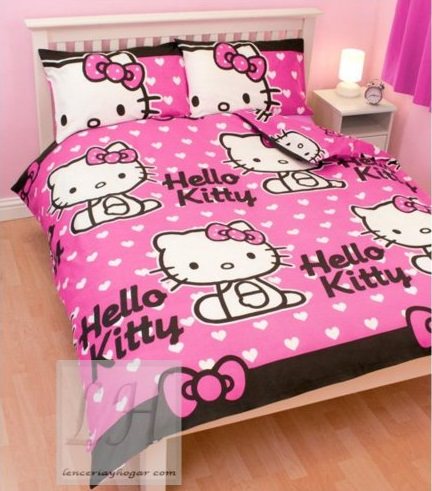 edredón barato para niños de hello kitty para el otoño