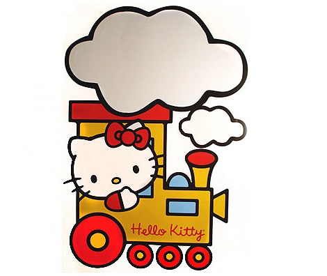 vinilos de hello kitty en tren de leroy merlin